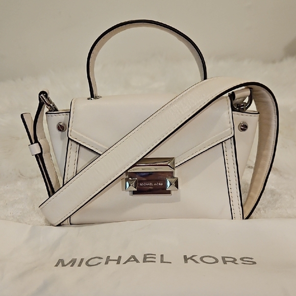 EUC Michael Kors Whitney Leather Mini Satchel / Crosbody With Dustbag - Picture 1 of 9